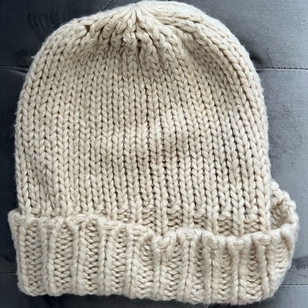 Cream Beanie